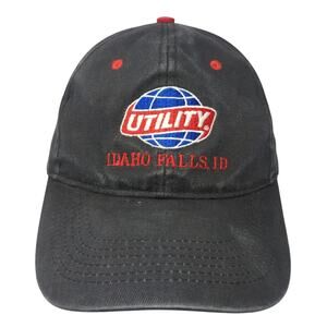 Utility Idaho Falls, ID Strapback Baseball Cap Black One Size 6 Panel Branding